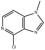 4-クロロ-1-メチル-1H-イミダゾ[4,5-C]ピリジン 化学構造式
