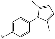 1-(4-溴苯基)-2,5-二甲基吡咯, 5044-24-6, 结构式