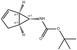 Carbamic acid, (1R,5S,6R)-bicyclo[3.1.0]hex-2-en-6-yl-, 1,1-dimethylethyl Structure