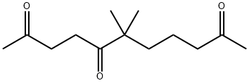 6,6-ジメチル-2,5,10-ウンデカントリオン 化学構造式