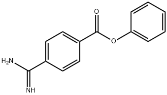 4-Amidinophenylbenzoate Struktur
