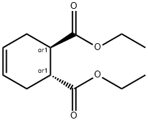 反式-4-环己烯-1,2-二甲酸二乙酯 结构式