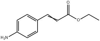 3-(4-アミノフェニル)プロペン酸エチル 化学構造式