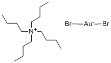 TETRA-N-BUTYLAMMONIUM DIBROMOAURATE Struktur