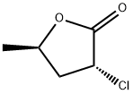 trans-3-chlorodihydro-5-methylfuran-2(3H)-one Struktur