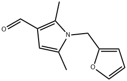 1-(呋喃-2-基甲基)-2,5-二甲基-1H-吡咯-3-甲醛 结构式