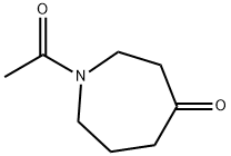 4H-AZEPIN-4-ONE, 1-ACETYLHEXAHYDRO-, 50492-23-4, 结构式