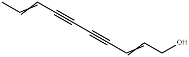 2,8-Decadiene-4,6-diyn-1-ol 结构式