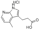 3-(4-METHYL-1H-PYRROLO[2,3-B]PYRIDIN-3-YL)PROPANOIC ACID HYDROCHLORIDE 结构式