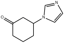 Cyclohexanone, 3-(1H-imidazol-1-yl)- (9CI) Structure