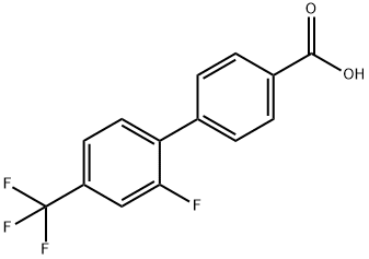 4-(2-Fluoro-4-(trifluoromethyl)phenyl)benzoic acid Structure