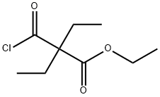 ethyl 2-carbonochloridoyl-2-ethyl-butanoate Struktur