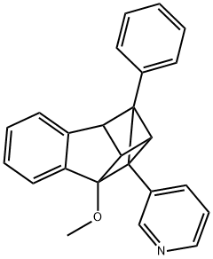 3-[1a,2,7,7a-Tetrahydro-2-methoxy-1-phenyl-1,2,7-metheno-1H-cyclopropa[b]naphthalen-8-yl]pyridine Struktur