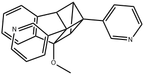 3,3'-(1a,2,7,7a-Tetrahydro-2-methoxy-1,2,7-metheno-1H-cyclopropa[b]naphthalene-1,8-diyl)bispyridine Struktur