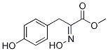 Methyl (2E)-2-(N-hydroxyimino)-3-(4-hydroxyphenyl)propanoate Struktur