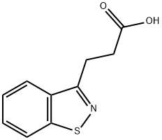 1,2-ベンゾイソチアゾール-3-プロパン酸 化学構造式
