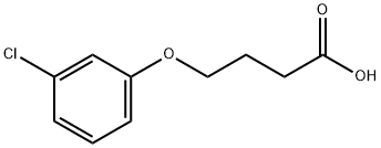 4-(3-氯苯氧基)丁酸 结构式