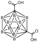 m-Carborane-1,7-dicarboxylic acid Struktur