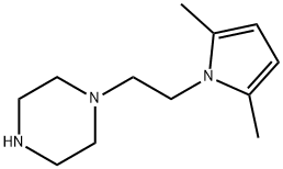 1-[2-(2,5-ジメチル-1H-ピロール-1-イル)エチル]ピペラジン 化学構造式