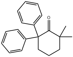 2,2-Dimethyl-6,6-diphenylcyclohexanone Structure