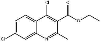 ETHYL 4,7-DICHLORO-2-METHYLQUINOLINE-3-CARBOXYLATE Structure