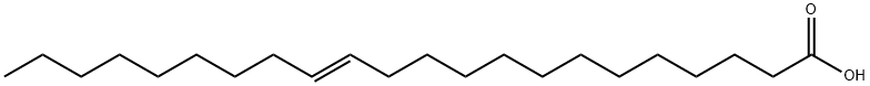 (E)-13-ドコセン酸 化学構造式
