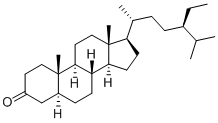 5alpha-Cholestan-24beta-ethyl-3beta-one 结构式