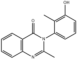3-(3-ヒドロキシ-2-メチルフェニル)-2-メチルキナゾリン-4(3H)-オン 化学構造式