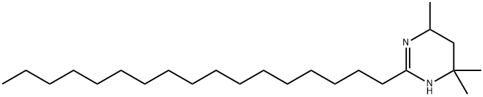 2-ヘプタデシル-4,4,6-トリメチル-3,4,5,6-テトラヒドロピリミジン 化学構造式