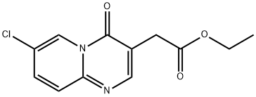 7-Chloro-4-oxo-4H-pyrido[1,2-a]pyrimidine-3-acetic acid ethyl ester Structure
