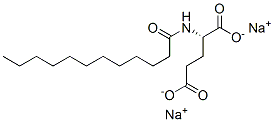 N-(1-氧代十二烷基)-L-谷氨酸二钠盐, 50622-20-3, 结构式