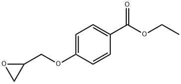Benzoic acid, 4-(oxiranylMethoxy)-, ethyl ester Struktur