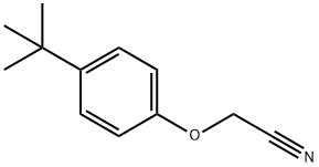 (4-叔丁苯氧基)乙腈, 50635-24-0, 结构式