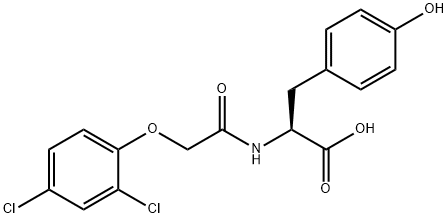 N-[(2,4-Dichlorophenoxy)acetyl]-L-tyrosine Struktur