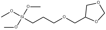 [3-(1,3-dioxolan-4-ylmethoxy)propyl]trimethoxysilane Struktur