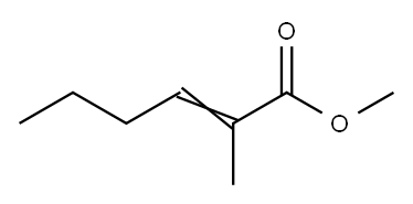 2-Methyl-2-hexenoic acid methyl ester Struktur