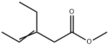 3-Pentenoic acid, 3-ethyl-, methyl ester Struktur
