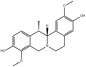 [13S,13aR,(+)]-5,8,13,13a-Tetrahydro-2,9-dimethoxy-13-methyl-6H-dibenzo[a,g]quinolizine-3,10-diol Struktur
