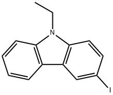 3-碘-9-乙基咔唑 结构式