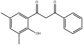 1-(2-HYDROXY-3,5-DIMETHYLPHENYL)-3-PHENYLPROPANE-1,3-DIONE 结构式