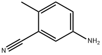 2-甲基-5-氨基苯甲腈 结构式