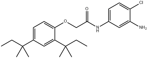 N-(3-amino-4-chlorophenyl)-2-(2,4-di-tert-pentylphenoxy)acetamide Structure