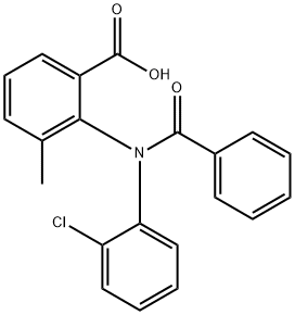 2-(N-Benzoyl-2-chloroanilino)-3-methylbenzoic acid Structure