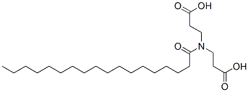 N-(2-carboxyethyl)-N-(1-oxooctadecyl)-beta-alanine Structure