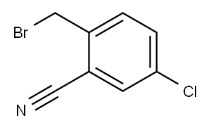 2-(溴甲基)-5-氯苯腈, 50712-69-1, 结构式