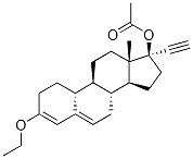 Norethindrone Acetate 3-Ethyl Ether Structure