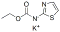 Carbamic  acid,  2-thiazolyl-,  ethyl  ester,  potassium  salt  (9CI) Structure