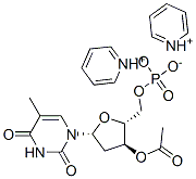 3'-O-acetylthymidine 5'-monophosphate, pyridinium salt Struktur
