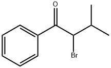 2-bromo-3-methyl-1-phenylbutan-1-one Struktur