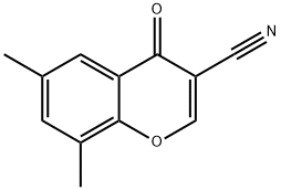 6,8-二甲基-4-氧代-4H-1-苯并吡喃-3-甲腈, 50743-40-3, 结构式